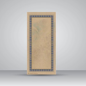 کاغذ ابر و باد تذهیب دار چاپی کد 917، سایز 35*16 cm (بسته 10 عددی)