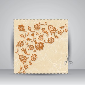 کاغذ تذهیب دار چاپی کد 961، سایز 48*17 cm (بسته 50 عددی)