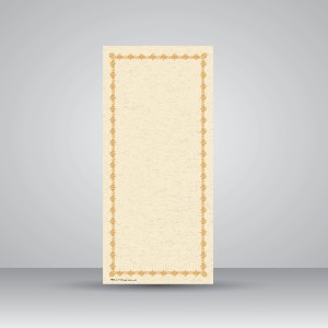 کاغذ تذهیب دار چاپی کد 963، سایز 35*16 cm (بسته 10 عددی)