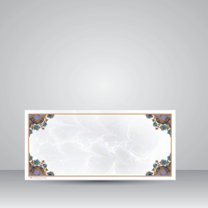 کاغذ ابر و باد تذهیب دار چاپی کد 615، 35*16 cm (بسته 10 عددی)