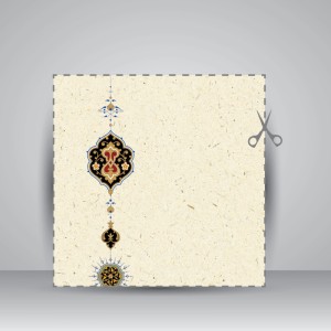 کاغذ تذهیب دار چاپی کد 999، 48*17 cm (بسته 50 عددی)