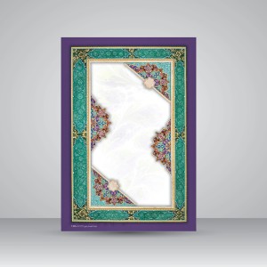 کاغذ چلیپای چاپی تذهیب دار، کد 653، سایز 30*21 A4) cm) (بسته 10 عددی)