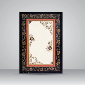 کاغذ چلیپای چاپی تذهیب دار، کد 631، سایز 30*21 A4) cm) (بسته 10 عددی)