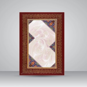 کاغذ چلیپا چاپی تذهیب دار کد630، سایز 30*21 cm (بسته 10 عددی)