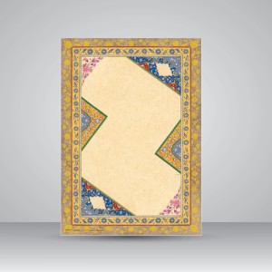 کاغذ چلیپای چاپی تذهیب دار، کد 629، سایز 30*21 A4) cm) (بسته 10 عددی)