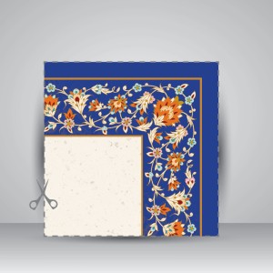 کاغذ تذهیب بافت دار کد 623، سایز 50*23 cm (بسته 10 عددی)