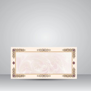 کاغذ ابر و باد تذهیب دار کد 621، سایز 50*23 cm (بسته 10 عددی)