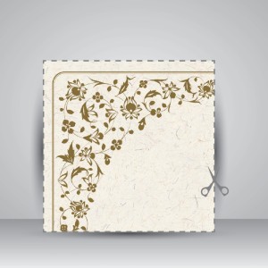 کاغذ تذهیب دار چاپی، کد 985، 35*25 cm (بسته 10 عددی)