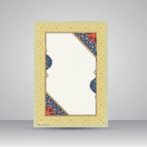 کاغذ چلیپا چاپی تذهیب دار کد 648، سایز 35*25 cm (بسته 10 عددی)