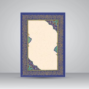 کاغذ تذهیب دار چاپی کد 625، سایز 35*25 cm (بسته 10 عددی)