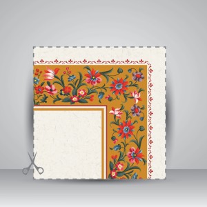کاغذ تذهیب دار چاپی کد 618، سایز 35*25 cm (بسته 10 عددی)