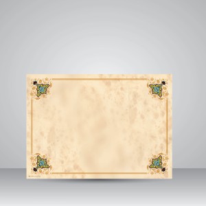 کاغذ تذهیب دار چاپی کد 601، 50*35 cm (بسته 10 عددی)