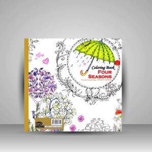 کتاب رنگ آمیزی چهار فصل: مجموعه ای از زیباترین طرح ها (نشر سبزان)