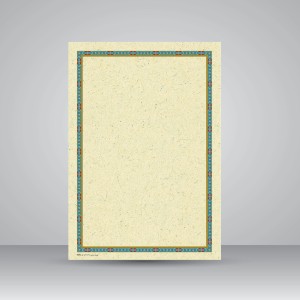 کاغذ تذهیب دار چاپی کد 676، سایز 30*21  A4) cm) (بسته 10 عددی)