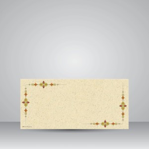کاغذ تذهیب دار چاپی کد 663، سایز 35*16 cm (بسته 10 عددی)
