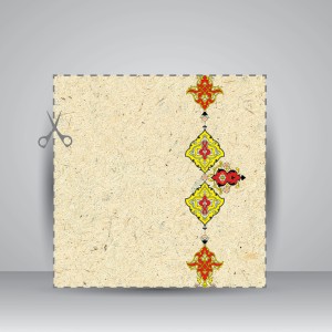کاغذ تذهیب دار چاپی کد 859، 50*35 cm (بسته 10 عددی)