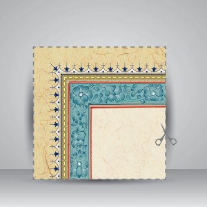 کاغذ تذهیب دار چاپی کد 881، 50*23 cm (بسته 10 عددی)