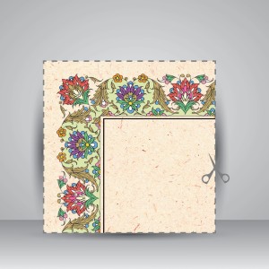 کاغذ تذهیب دار چاپی کد 882، 50*23 cm (بسته 10 عددی)
