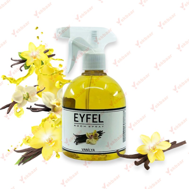 اسپری خوشبو کننده هوا ایفل رایحه وانیل Vanilla حجم 500ml - ایفل اصل ترکیه