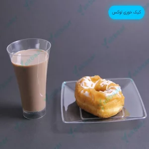 بشقاب کیک خوری یکبارمصرف مشکی لوکس 6 عددی