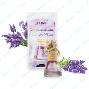 خرید و قیمت خوشبو کننده آویزی خودرو لوریس رایحه اسطوخودوس و مشک (لوندر و مشک) Lavender Musk حجم 10ml