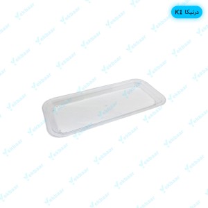 خرید و قیمت سینی مستطیل تخت پلاستیکی یکبارمصرف درنیکا کد K1 - برند کوشا پلاست ارسال فوری