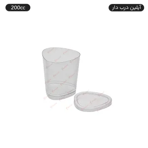 ظرف دسری یکبارمصرف آیلین 200 سی سی درب دار 6 عددی - برند کوشا پلاست