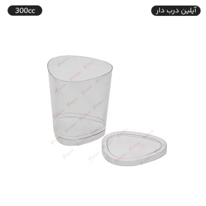 ظرف دسری یکبارمصرف آیلین 300 سی سی درب دار 6 عددی - برند کوشا پلاست