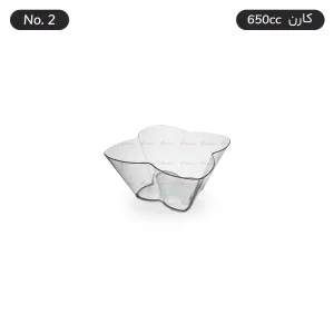 ظرف یکبارمصرف کارن حجم 650 سی سی شماره دو ( بسته 6 عددی ) - برند کوشا پلاست