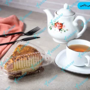 اسلایس باکس کیک مثلثی درب دار صنایع پلاستیک خوزستان