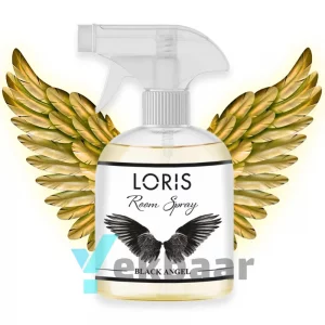 اسپری خوشبو کننده هوا لوریس LORIS مدل فرشته سیاه Black Angel بلک انجل ملک انجل سیاه حجم 500ml