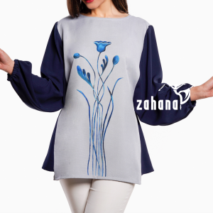 بلوز زنانه طرح گل های بهار