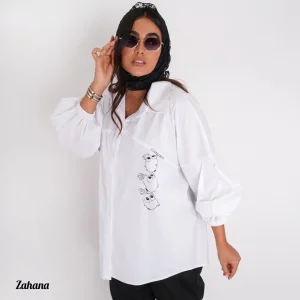 شومیز زنانه طرح جغد