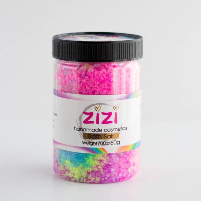 نمک حمام و پدیکور طرح یونیکورن با رایحه خاص زی زی  700گرم